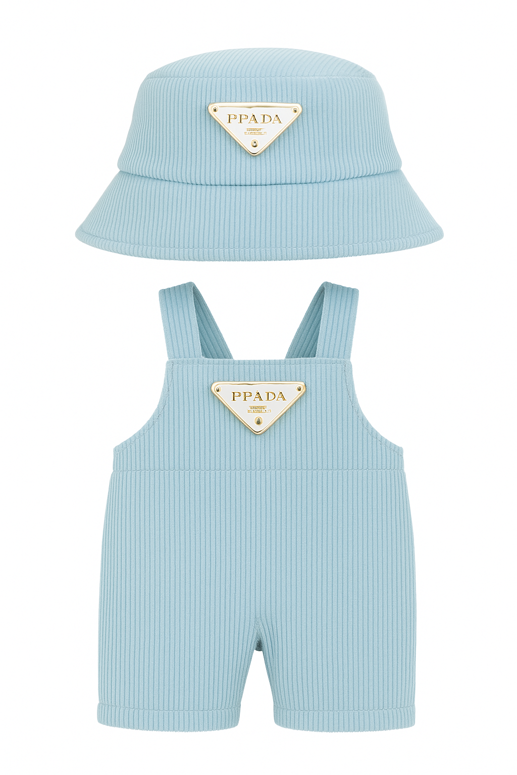 Labubu Prada-Inspired Black Streetwear Set (2pcs) - Labubu