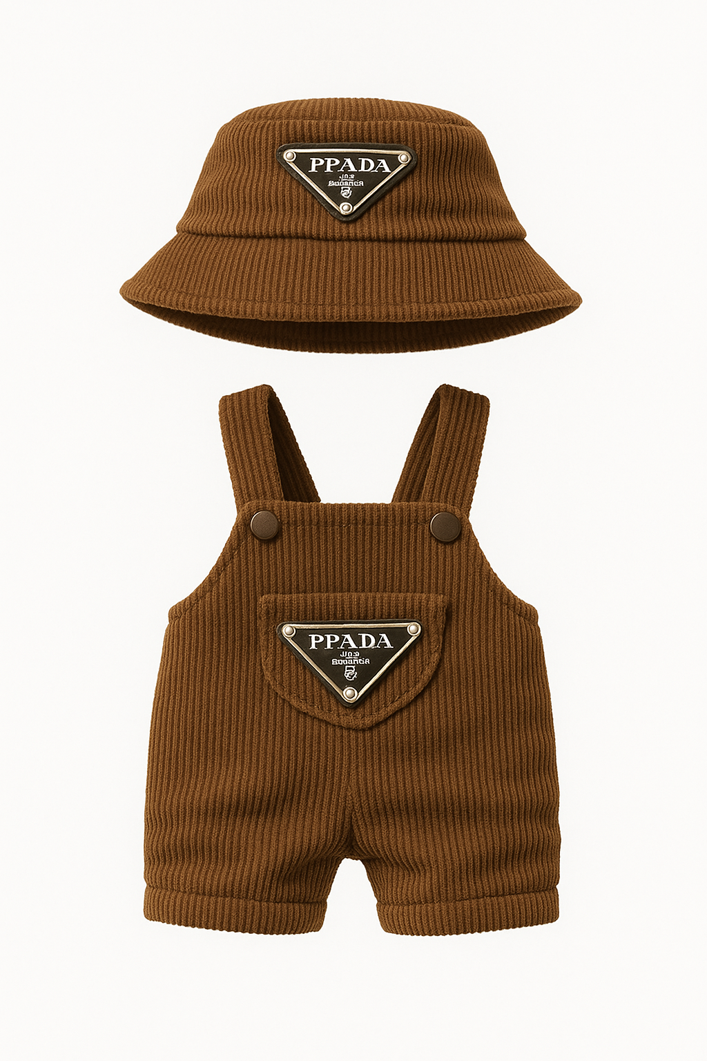 Labubu Prada-Inspired Black Streetwear Set (2pcs) - Labubu