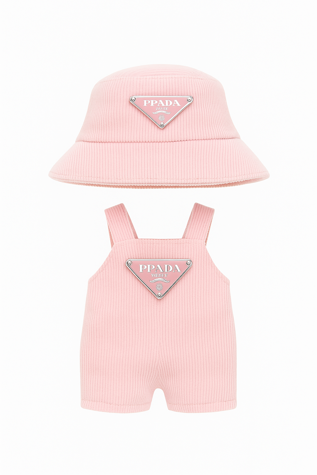 Labubu Prada-Inspired Black Streetwear Set (2pcs) - Labubu